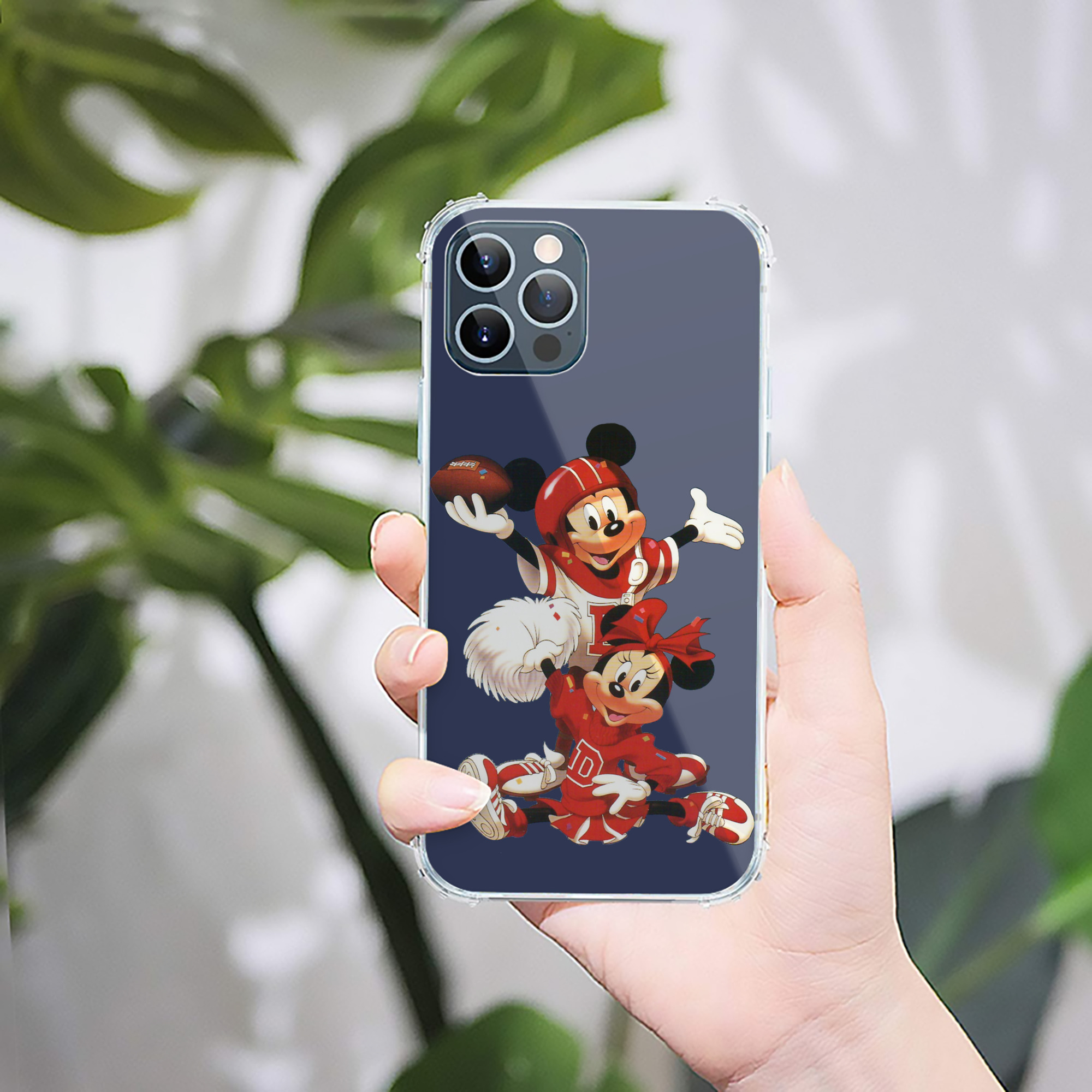 （画像用） ミッキーマウス Mickey Mouse 【iPhone 12シリーズ対応】透明スマホケース（クリアソフトケース）